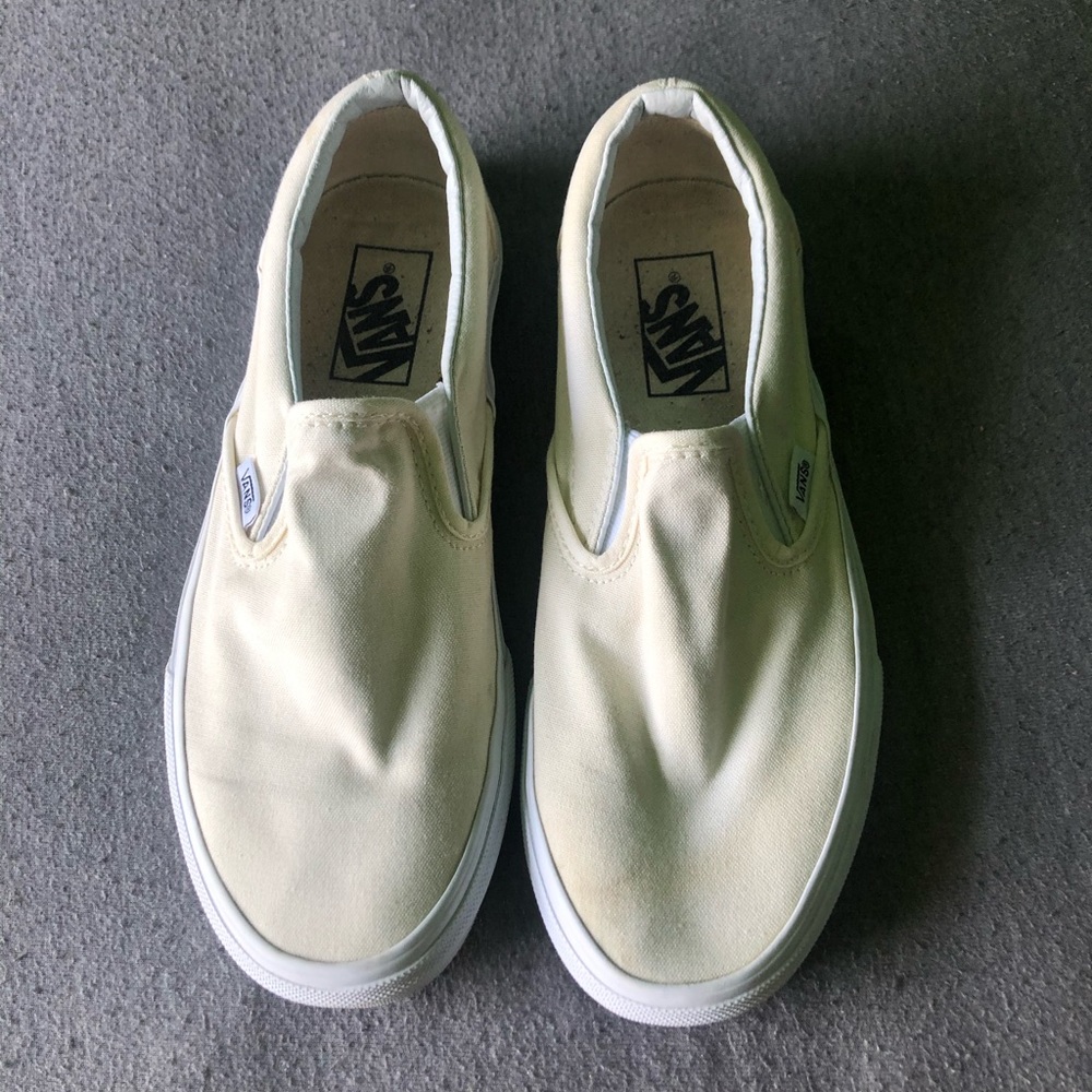 light yellow vans